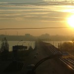 Северный мост - общий вид с железнодорожного путепровода Воронеж фото