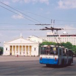 Троллейбус на пл. Ленина в Воронеже фото