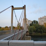Висячий мост в Воронеже фото